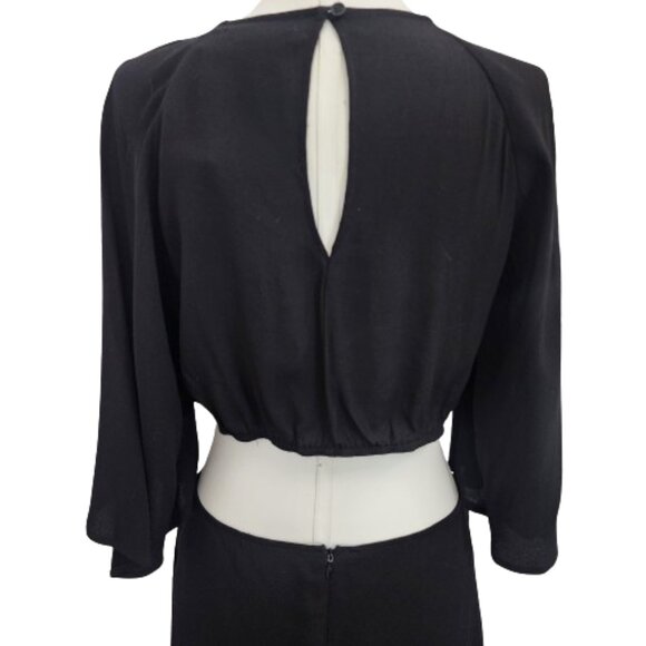 Reformation Benny Cutout Crepe Midi Dress - Picture 7 of 13